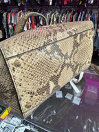 Kate Spade Savannah Parliment Square Exotic Snake Skin Bag
