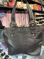 Coach Soho Pleated Leather Shoulder Bag Purse F15045 Jacket Zipper Satchel Vintage