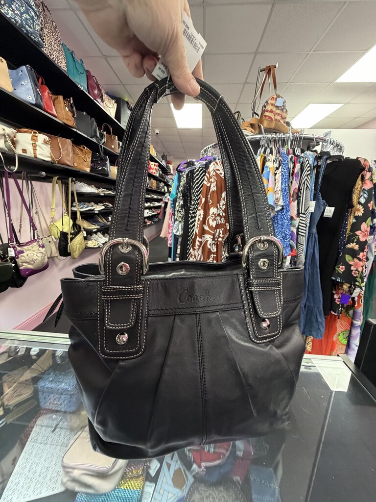 Coach Soho Pleated Leather Shoulder Bag Purse F15045 Jacket Zipper Satchel Vintage