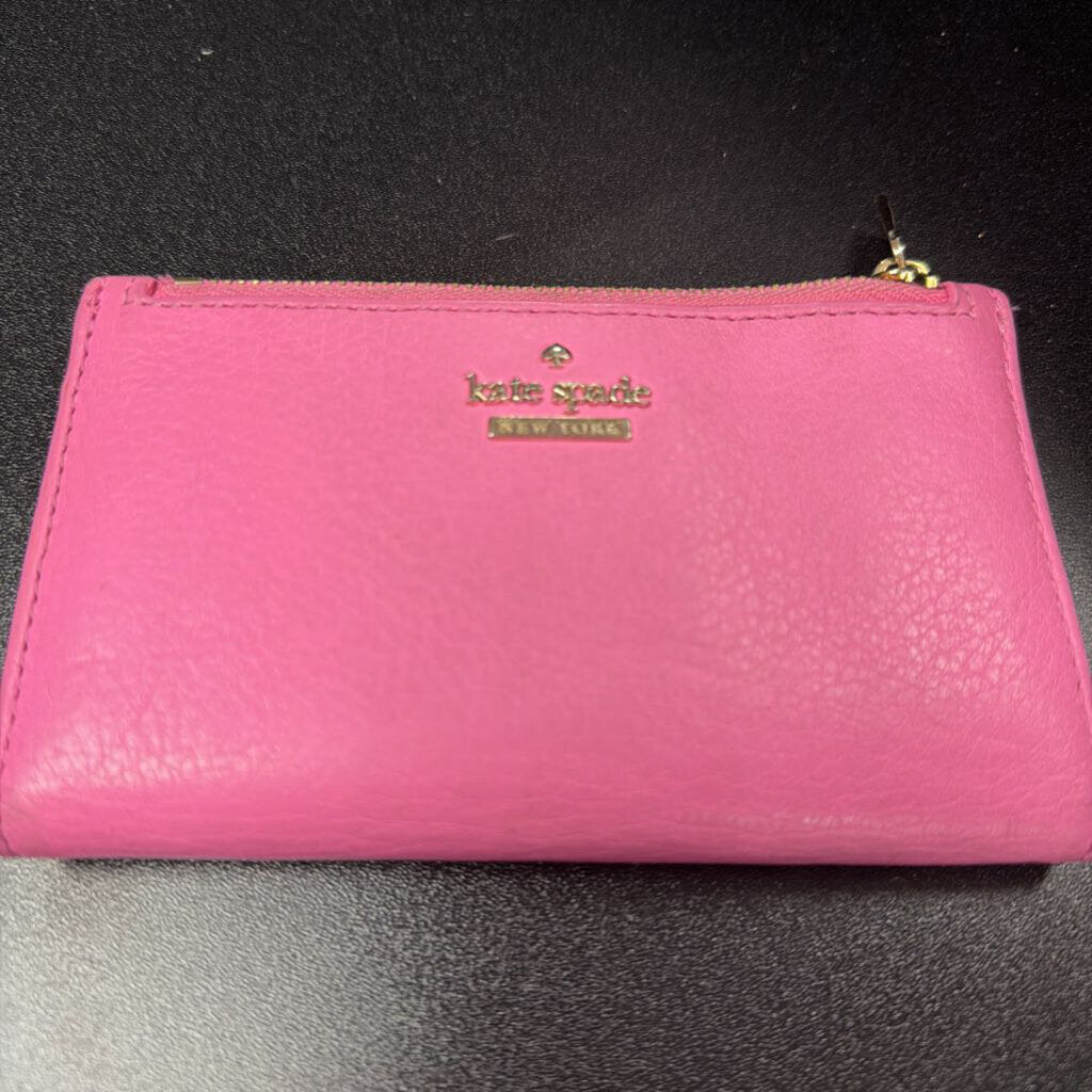 Kate Spade Folding Pebbled Leather Wallet