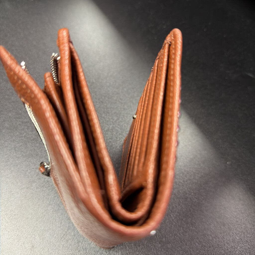Brighton Pretty Tough Medium Zip Studded Wallet