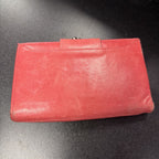 Hobo Alice Vintage Leather Compact Wallet Bifold Kiss Lock Coin Card Slots