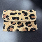 Beaded Folding Animal print Wallet