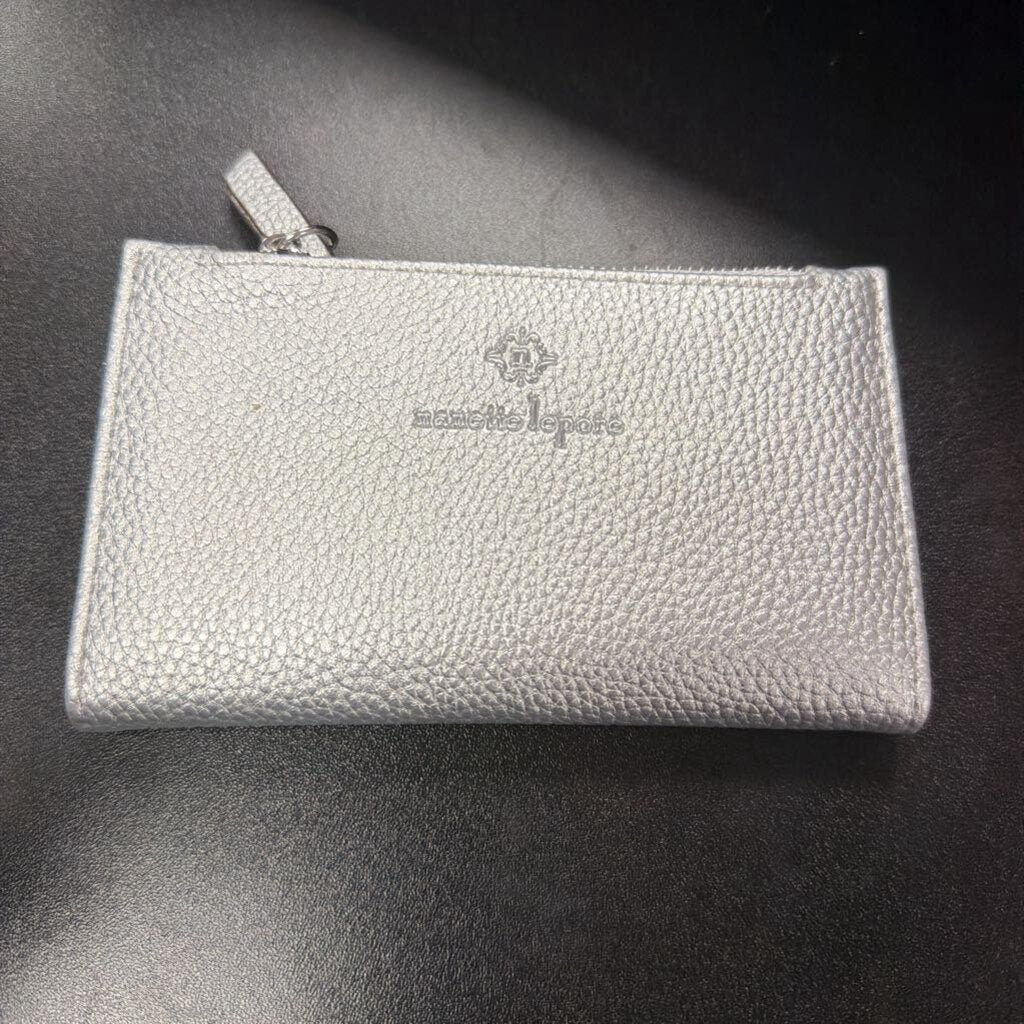 Nanette Lepore Metallic Pebbled Leather Wallet