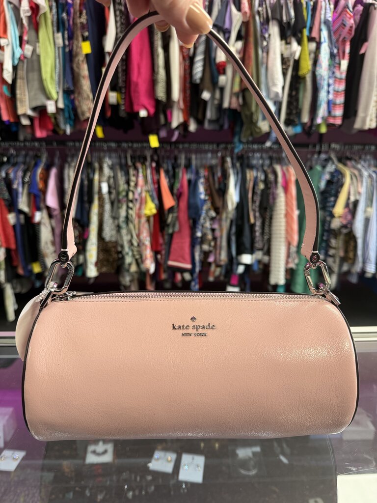 Kate Spade New York Barrel Bag in Glazed Leather Medium Shoulder Bag