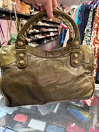 Balenciaga Leather Large City Bag