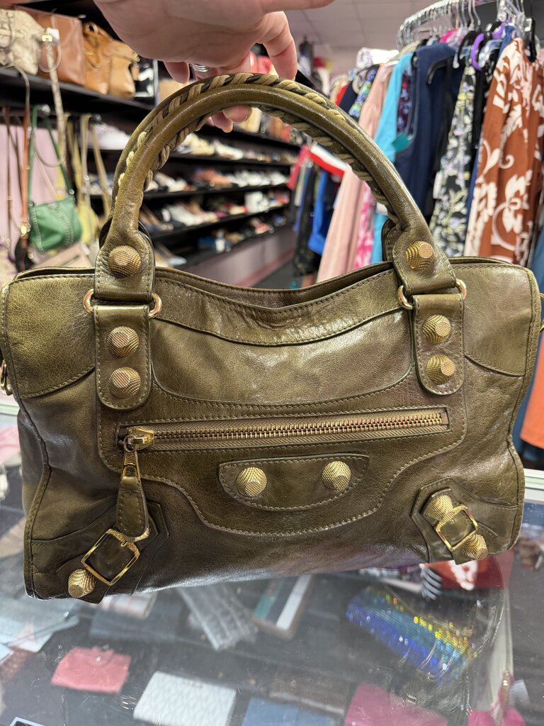 Balenciaga Leather Large City Bag