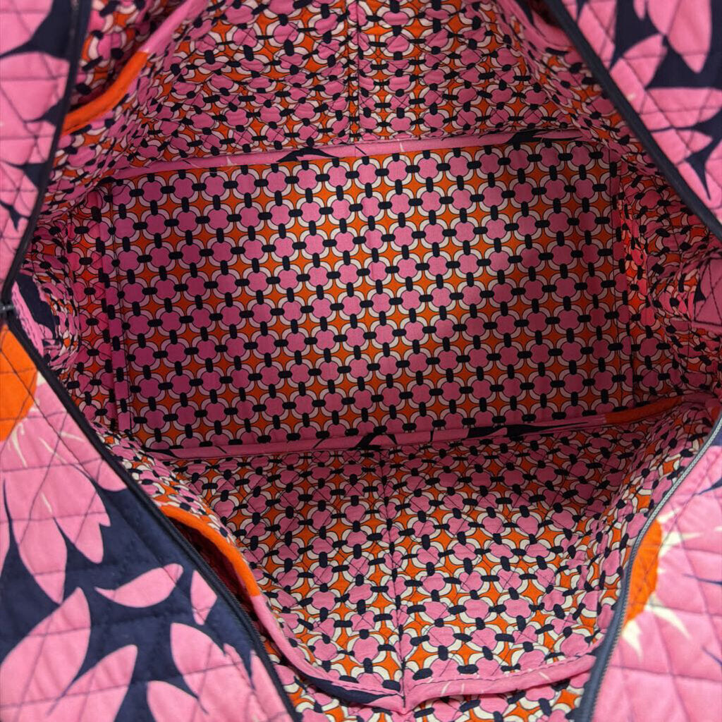 Vera Bradley Quilted Weekender Retired Loves Me Pink Sunflower