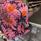 Vera Bradley Quilted Weekender Retired Loves Me Pink Sunflower