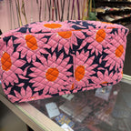 Vera Bradley Quilted Weekender Retired Loves Me Pink Sunflower