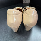 10/41 Insignia Patent Bow Gold Embellishment Heel