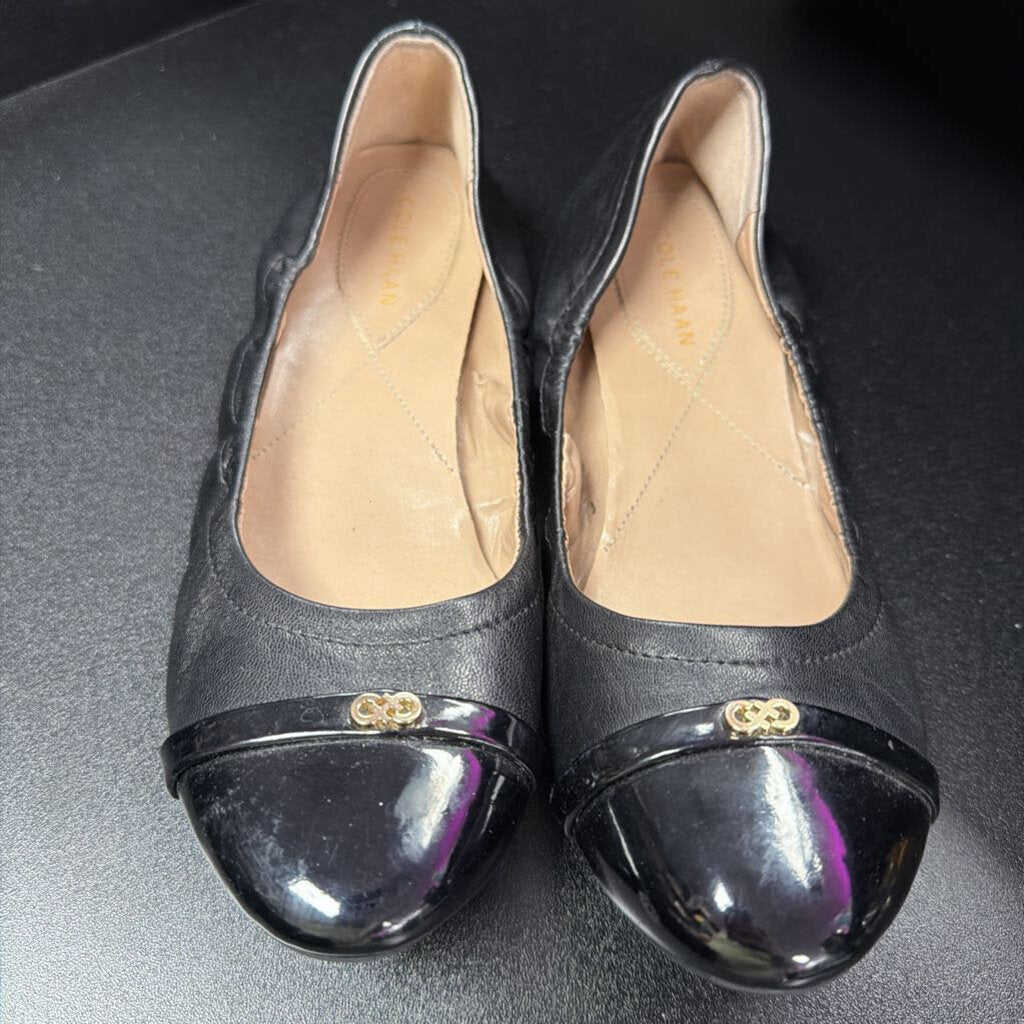 7B Cole Haan Cap Patent Ballet Shoe
