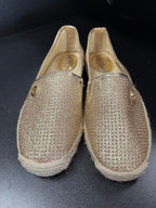 8.5 Michael Kors Kendrick Slip On Pixie Fine Perforated Espadrille Flat