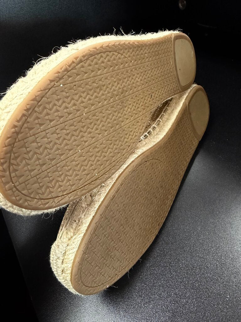 8.5 Michael Kors Kendrick Slip On Pixie Fine Perforated Espadrille Flat