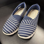 9.5B Lands End Slide On Striped Loafer