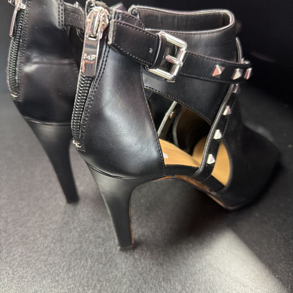 8.5 Marc Fisher Mahiya Leather Pyramid Studded Embellished High Heels Shoes