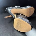 8.5 Marc Fisher Mahiya Leather Pyramid Studded Embellished High Heels Shoes