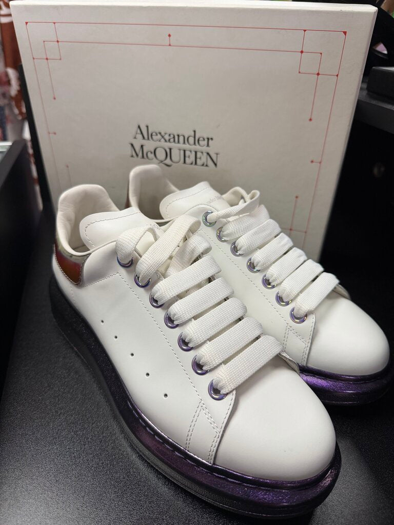39.5/8.5 Alexander McQueen Oversized Iridescent Sneaker