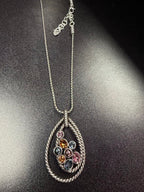 Brighton Monte Carlo Multi Crystal Necklace 17"