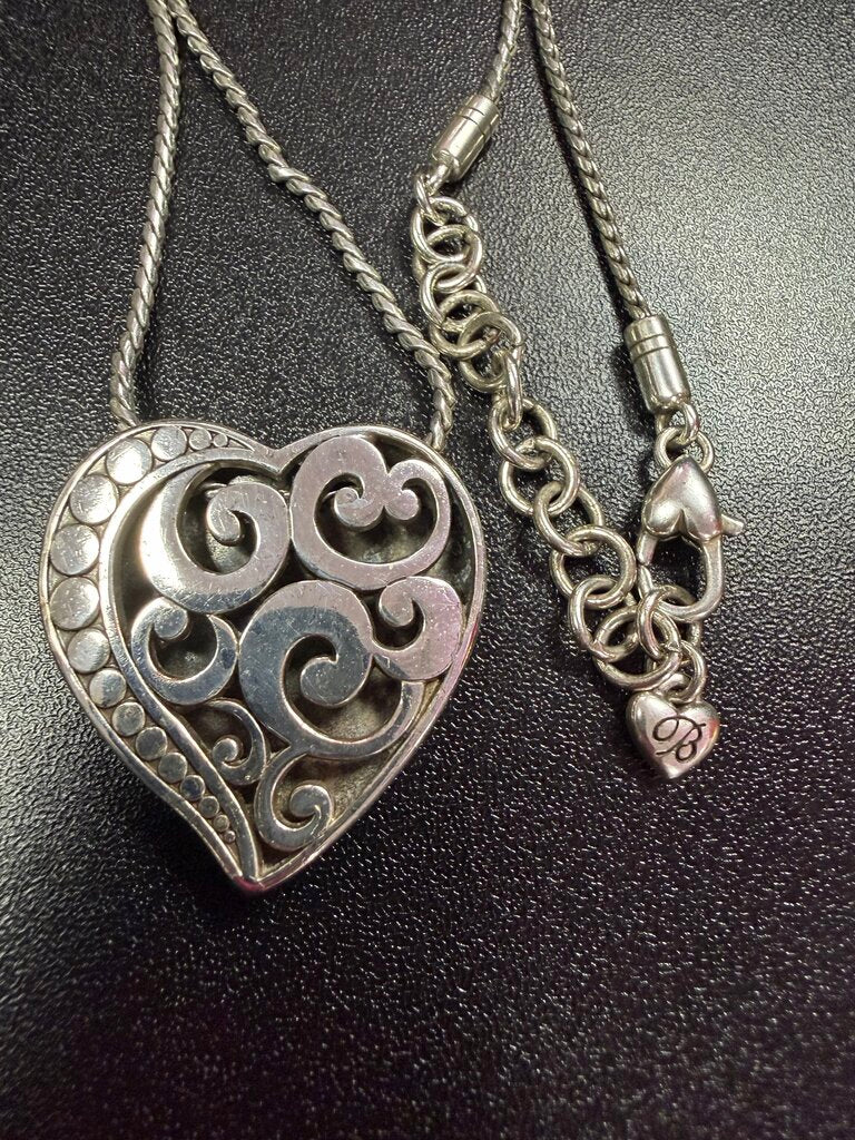 Brighton Heart Swirl Pendant Reversible Necklace