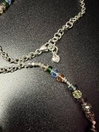 Brighton Multi Color Crystal beaded Silver Tone Necklace