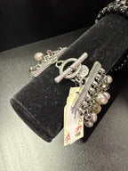 Talbots Multi-Strand Pearl and Bead Bracelet 7'