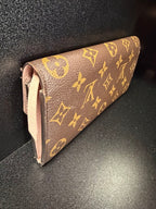 Louis Vuitton Emilie Portefeuille Monogram wallet Rose ballerina