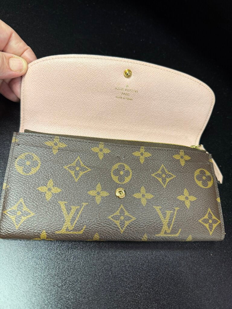 Louis Vuitton Emilie Portefeuille Monogram wallet Rose ballerina