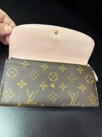 Louis Vuitton Emilie Portefeuille Monogram wallet Rose ballerina
