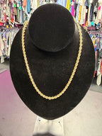 18K Rope Necklace 9.56 Grams 23.5'