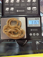 18K Franco/Wheat link Necklace 29' 31.57 Grams