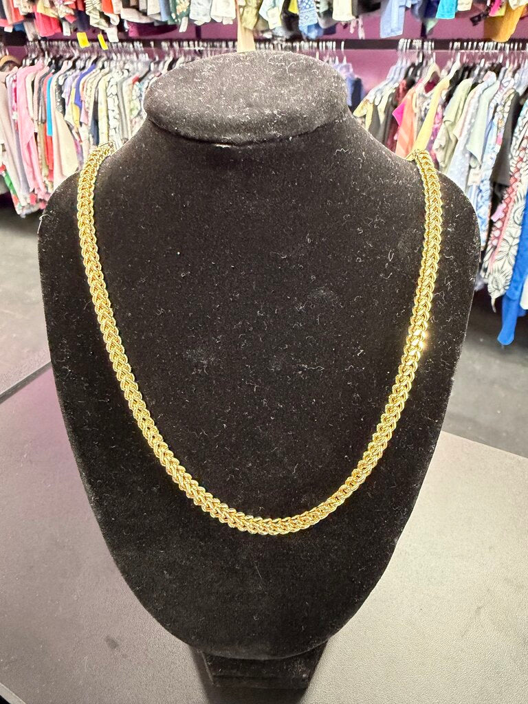 18K Franco/Wheat link Necklace 29' 31.57 Grams
