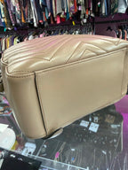 Gucci GG Marmont Backpack Matelasse Quilted Beige Leather with Goldtone Hardware