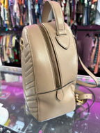 Gucci GG Marmont Backpack Matelasse Quilted Beige Leather with Goldtone Hardware