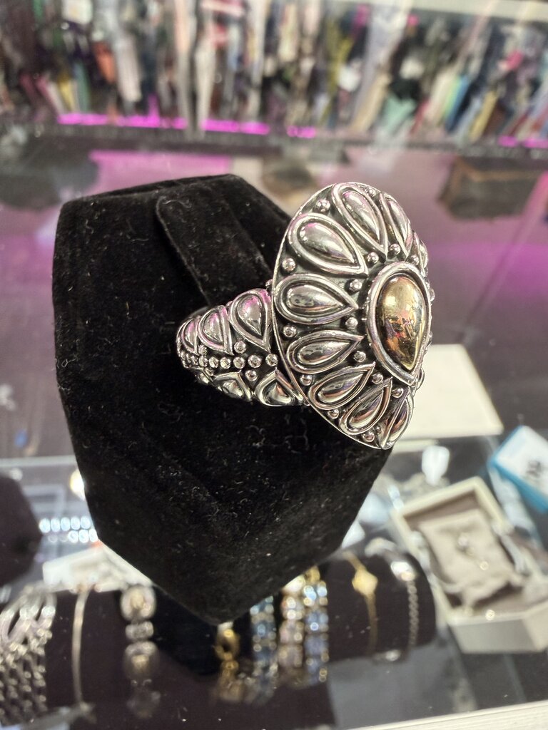 JAI John Hardy 925/14K Thailand "Retired" Petal Statement Ring Sz 7 10.55 Grams