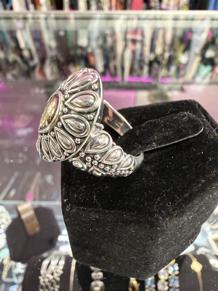 JAI John Hardy 925/14K Thailand "Retired" Petal Statement Ring Sz 7 10.55 Grams