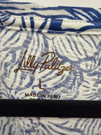 LG S/S Lilly Pulitzer Etta Top In Coconut Unforgettable