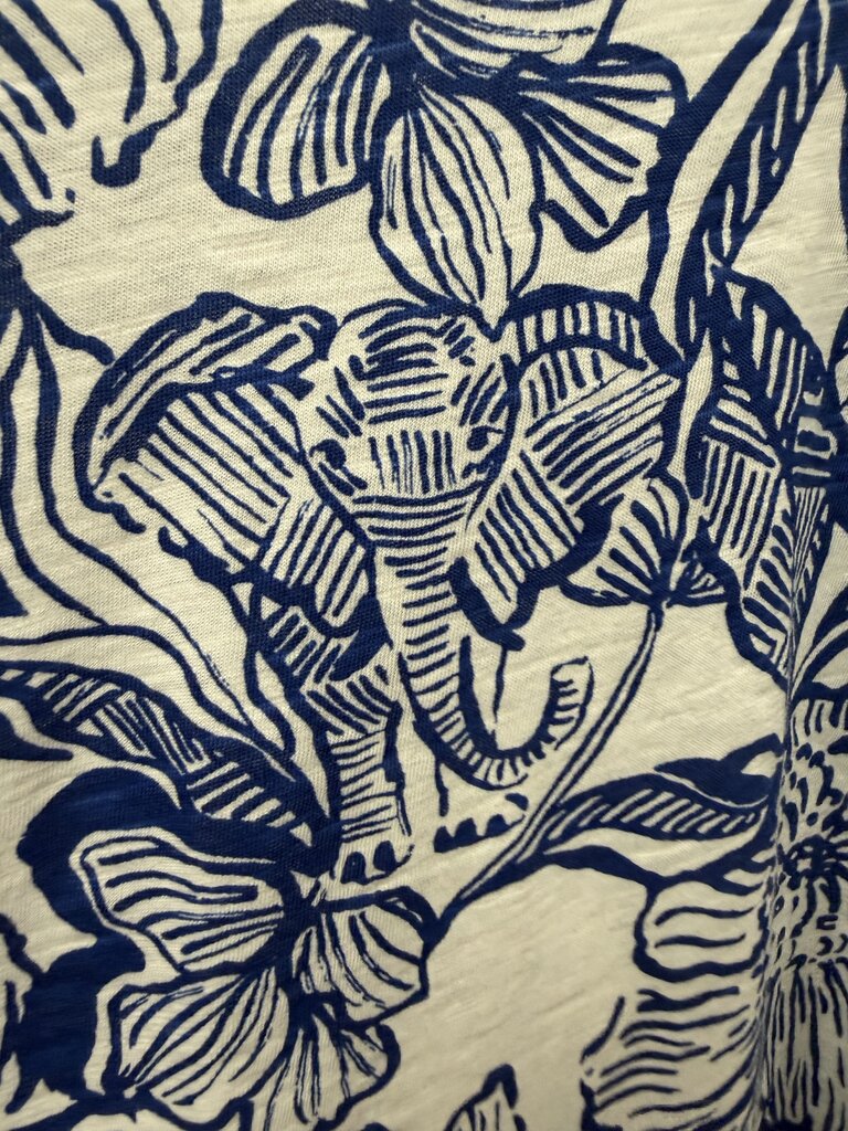 LG S/S Lilly Pulitzer Etta Top In Coconut Unforgettable