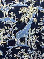 LG S/S Lilly Pulitzer Etta Scoop Neck Tee Low Tide Giraffe Palm Print