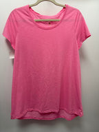 LG S/S Lilly Pulitzer Etta Scoop Neck Tee Solid