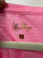 LG S/S Lilly Pulitzer Etta Scoop Neck Tee Solid