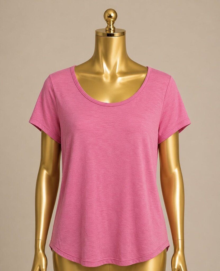 LG S/S Lilly Pulitzer Etta Scoop Neck Tee Solid