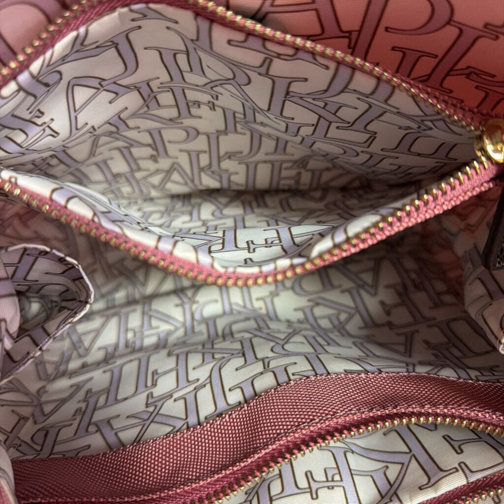 JPK Jean Pierre Klifa Nylon Coral Pink Bucket Shoulder Bag