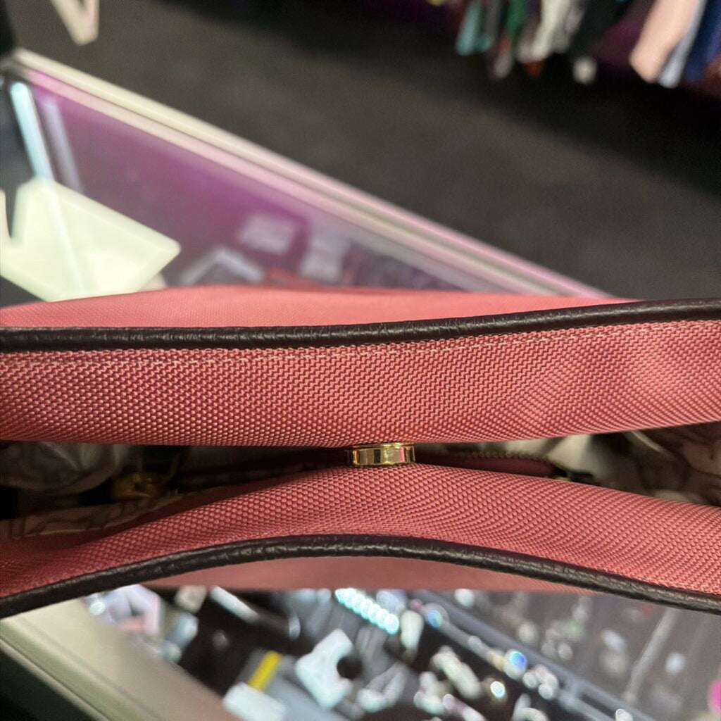 JPK Jean Pierre Klifa Nylon Coral Pink Bucket Shoulder Bag
