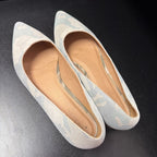 7.5 Caslon Luna Suede Pointed tope Camo Flats