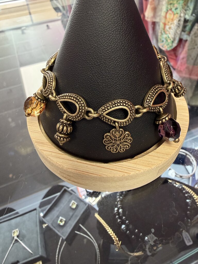 Premier Design Fold Crystal Charm "Tourino" Bracelet
