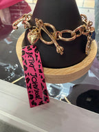 Vintage Betsey Johnson Beach Charm Toggle Bracelet