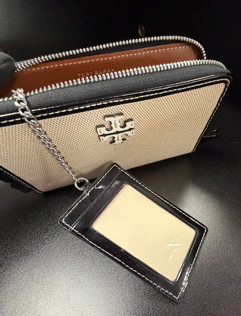 Tory Burch Thea Canvas Zip Continental Wallet