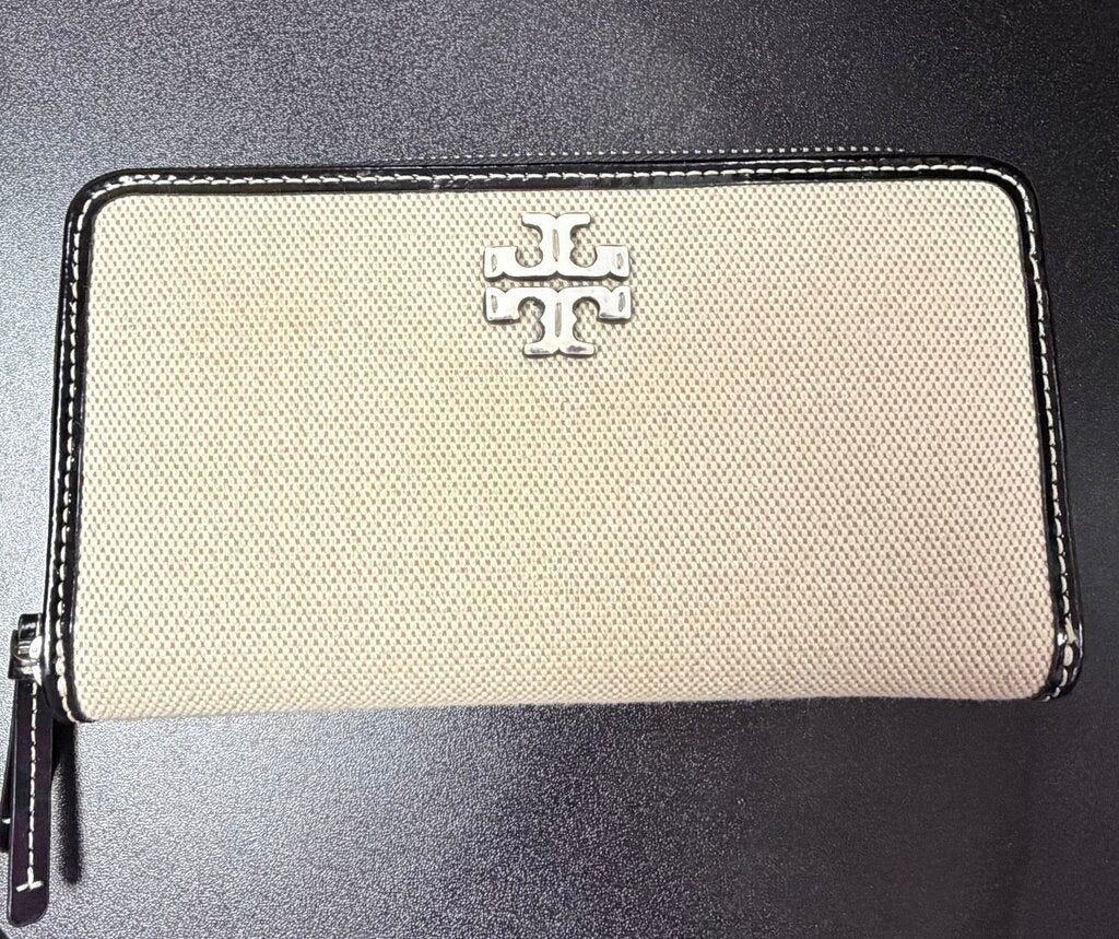 Tory Burch Thea Canvas Zip Continental Wallet