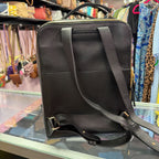 Quince Italian Leather Laptop Backpack Bag Black $150 MSRP 15.5x11.5x4.25